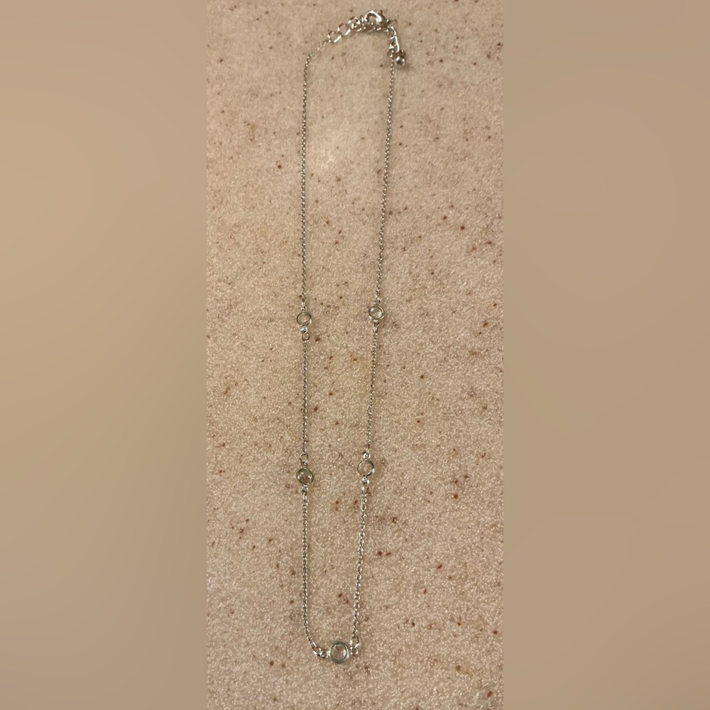 Mini Rhinestone Bezel Necklace - Picture 2 of 3